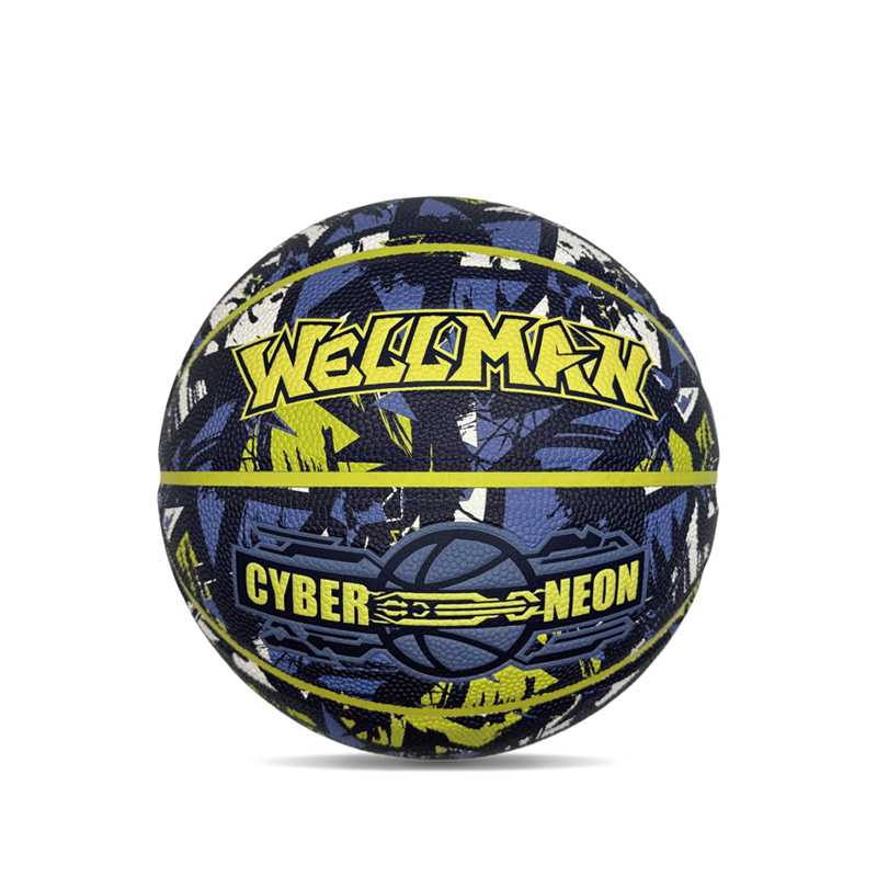 Personalizovaný prispôsobený pop cyberpunk tlačený PU Sports/Gift Basketball Ball Veľkosť 7