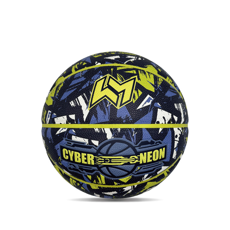 Personalizovaný prispôsobený pop cyberpunk tlačený PU Sports/Gift Basketball Ball Veľkosť 7
