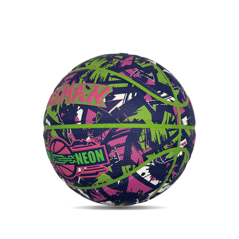 Personalizovaný prispôsobený pop cyberpunk tlačený PU Sports/Gift Basketball Ball Veľkosť 7